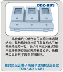 DDZ BB3型集约式组合电子表箱 半透明B型三表位的创新设计与应用